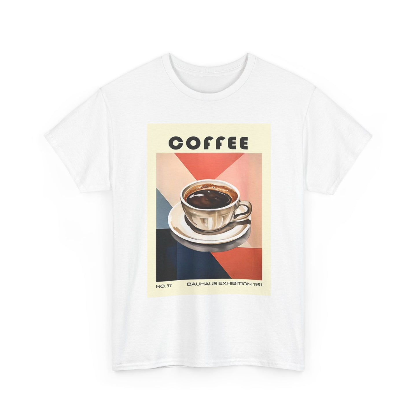Coffee Graphic T Shirt Retro Poster Unisex Heavy Cotton Tee