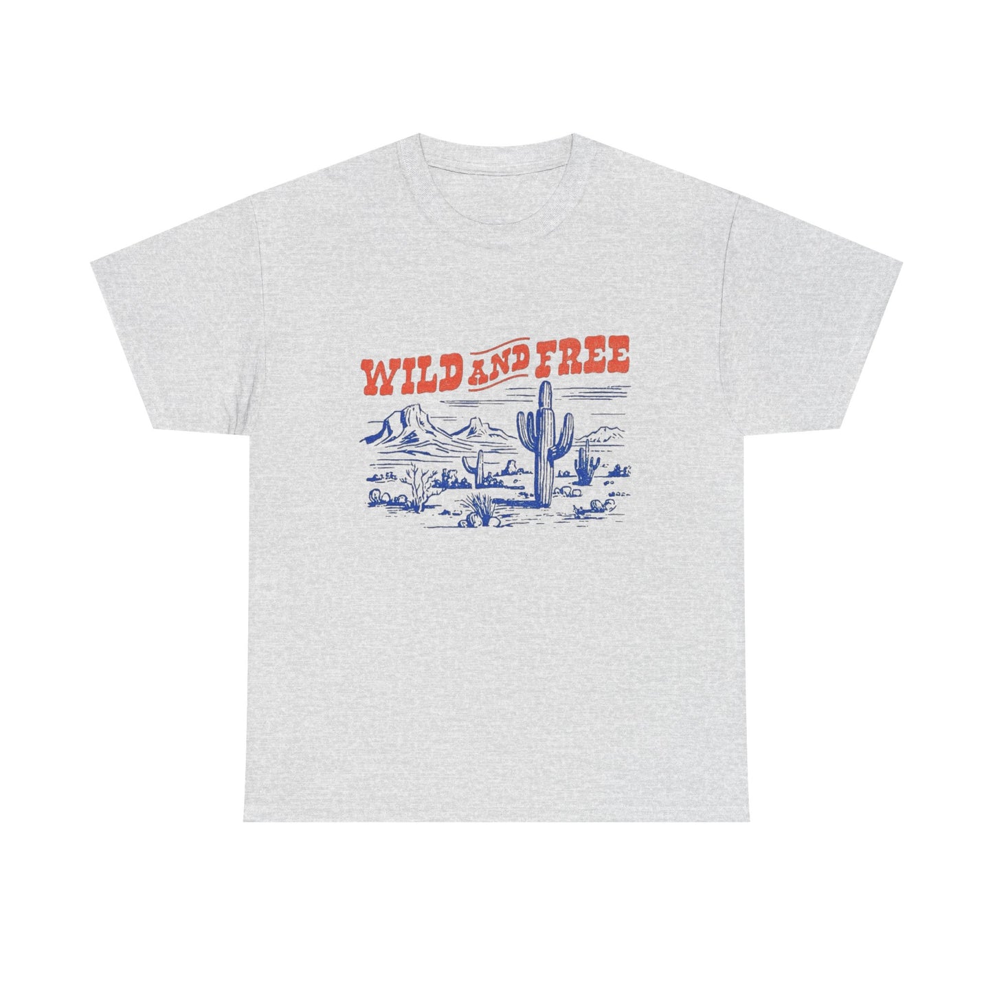 Wild And Free Western Graphic T Shirt Unisex Heavy Cotton Tee