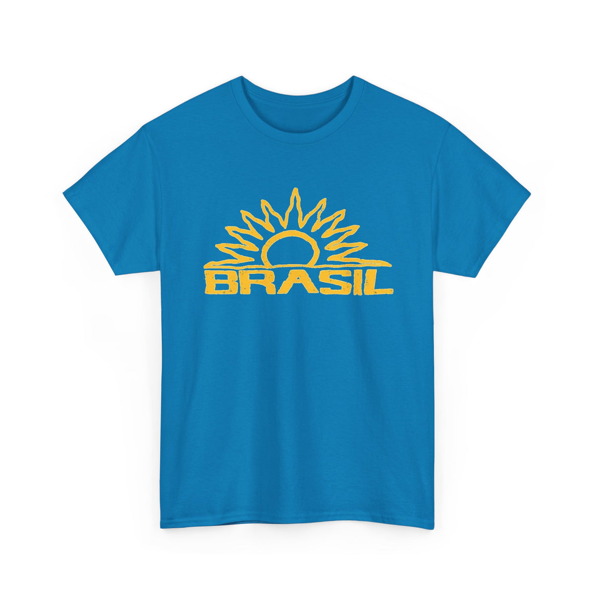 Brazil Sun Graphic T Shirt Men's Retro Classic Heavy Cotton Tee