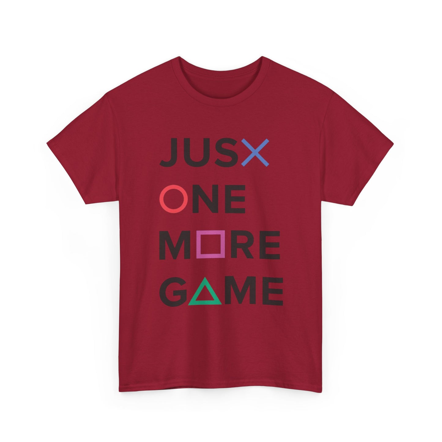 Just One More Game Retro Gaming Graphic T Shirt NEW GIFT Unisex Heavy Cotton Tee