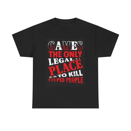 Funny Video Game Graphic T Shirt gift Jokes Gamer Unisex Heavy Cotton Tee