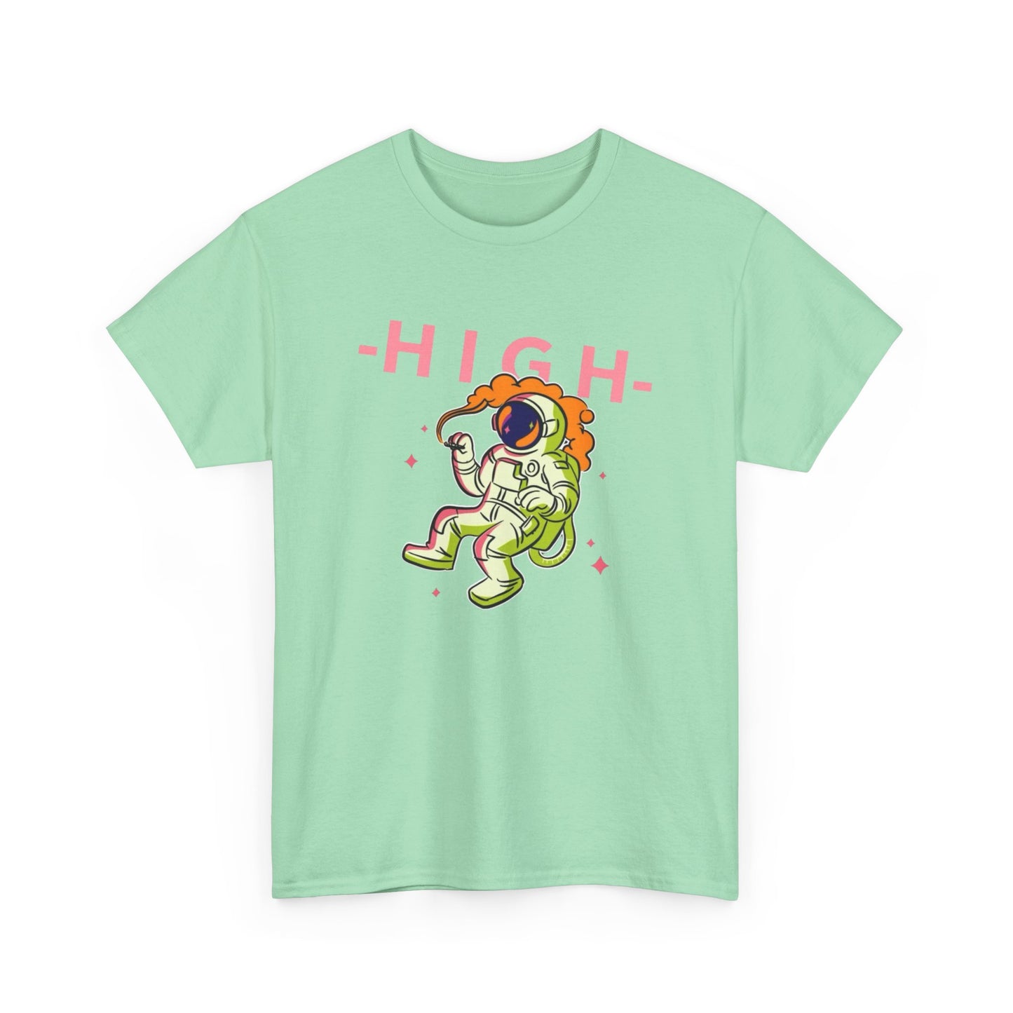High In Space Graphic T Shirt NEW Adult Unisex Heavy Cotton Tee