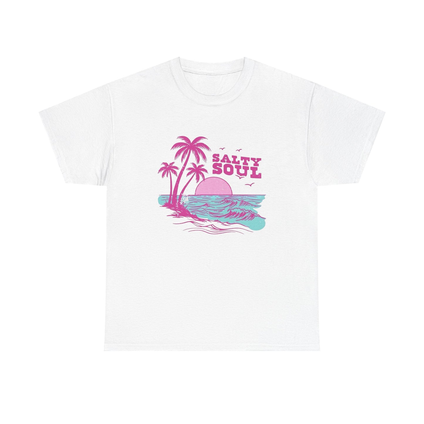 Salty Soul Graphic T Shirt ALL SIZES Tee Unisex Heavy Cotton