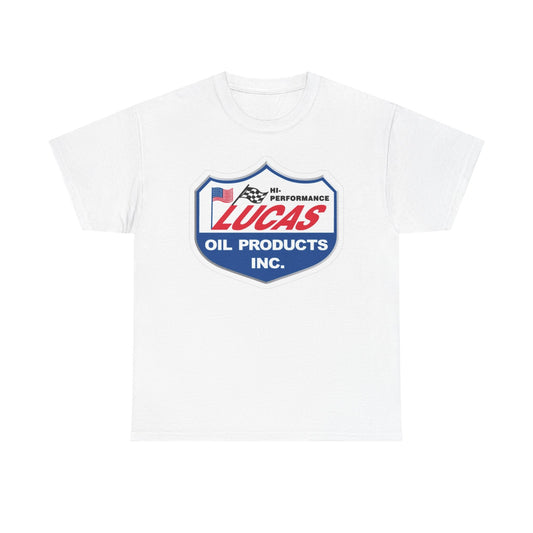 Lucas Oil Graphic T Shirt Vintage Muscle Cars Unisex Heavy Cotton Tee