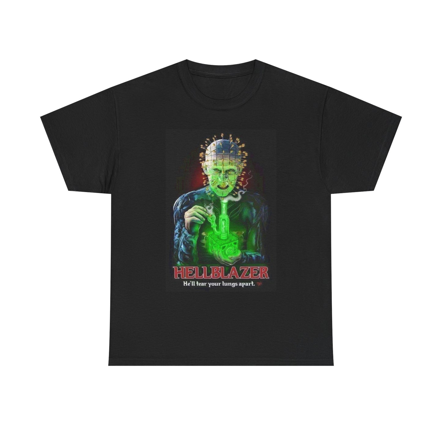 Hellblazer Funny Weed Graphic T Shirt Horror Movie Vintage Unisex Heavy Cotton