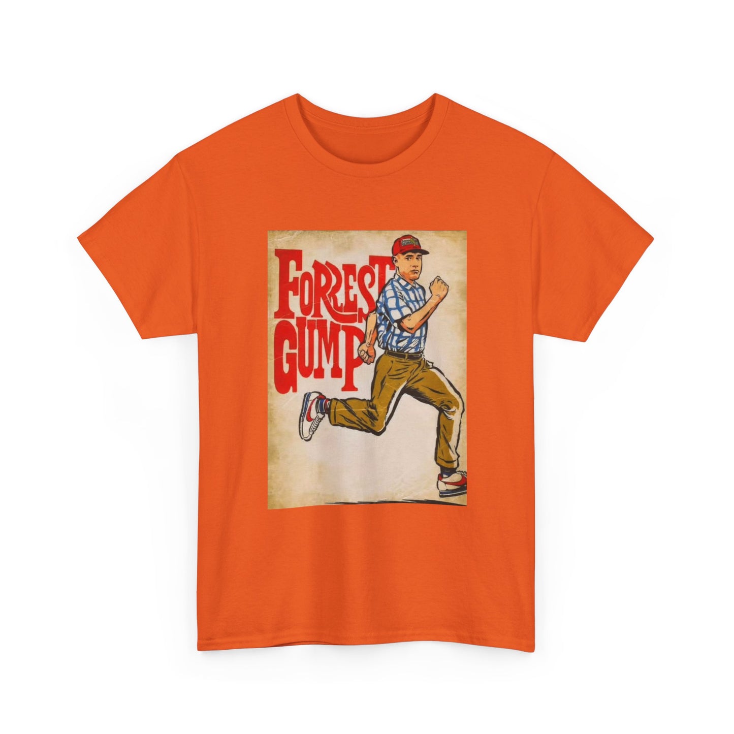 Forrest Gump Tshirt Vintage Retro Movie Poster Unisex Heavy Cotton Tee