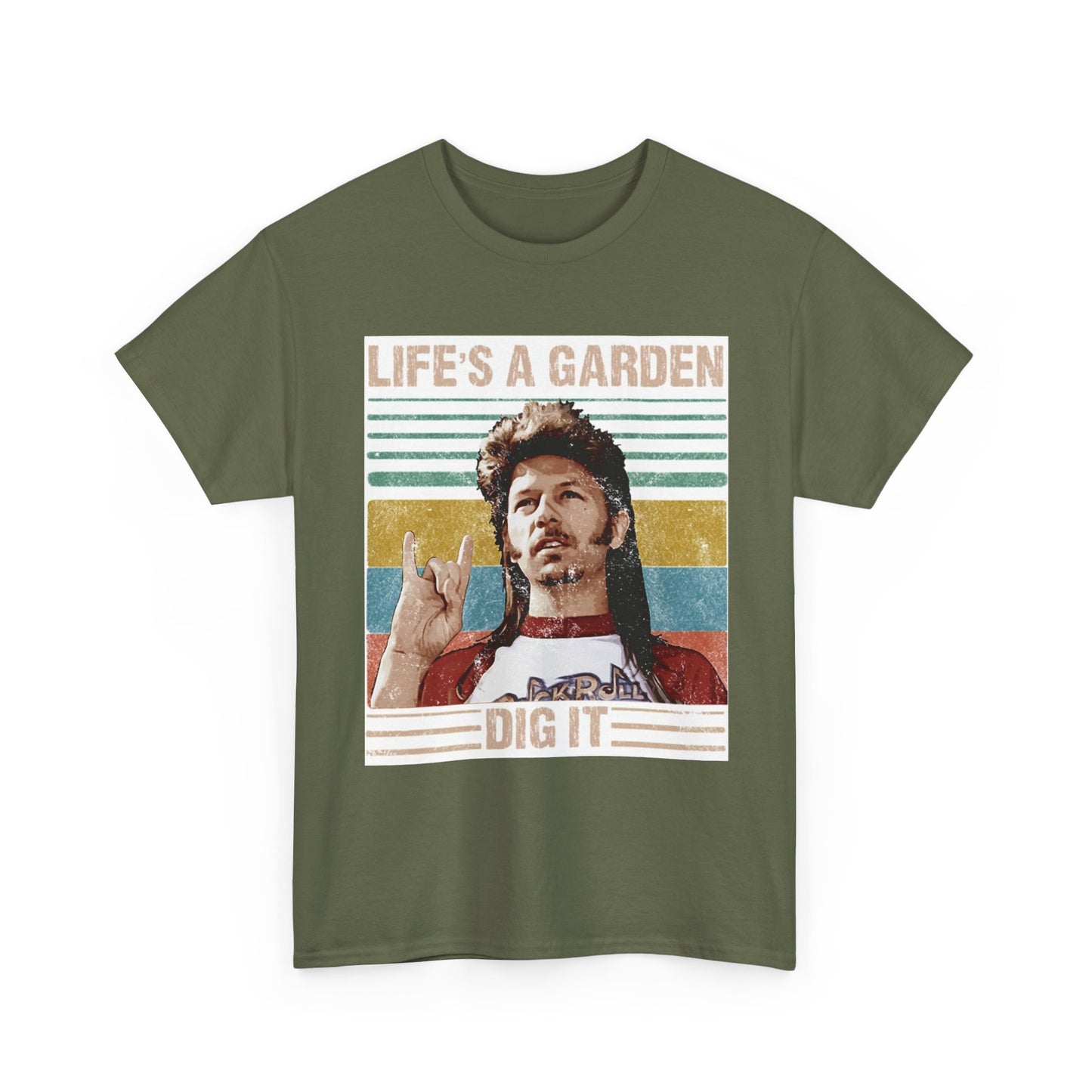 Lifes A Garden Dig It T Shirt Funny Joe Dirt Movie Unisex Heavy Cotton Tee