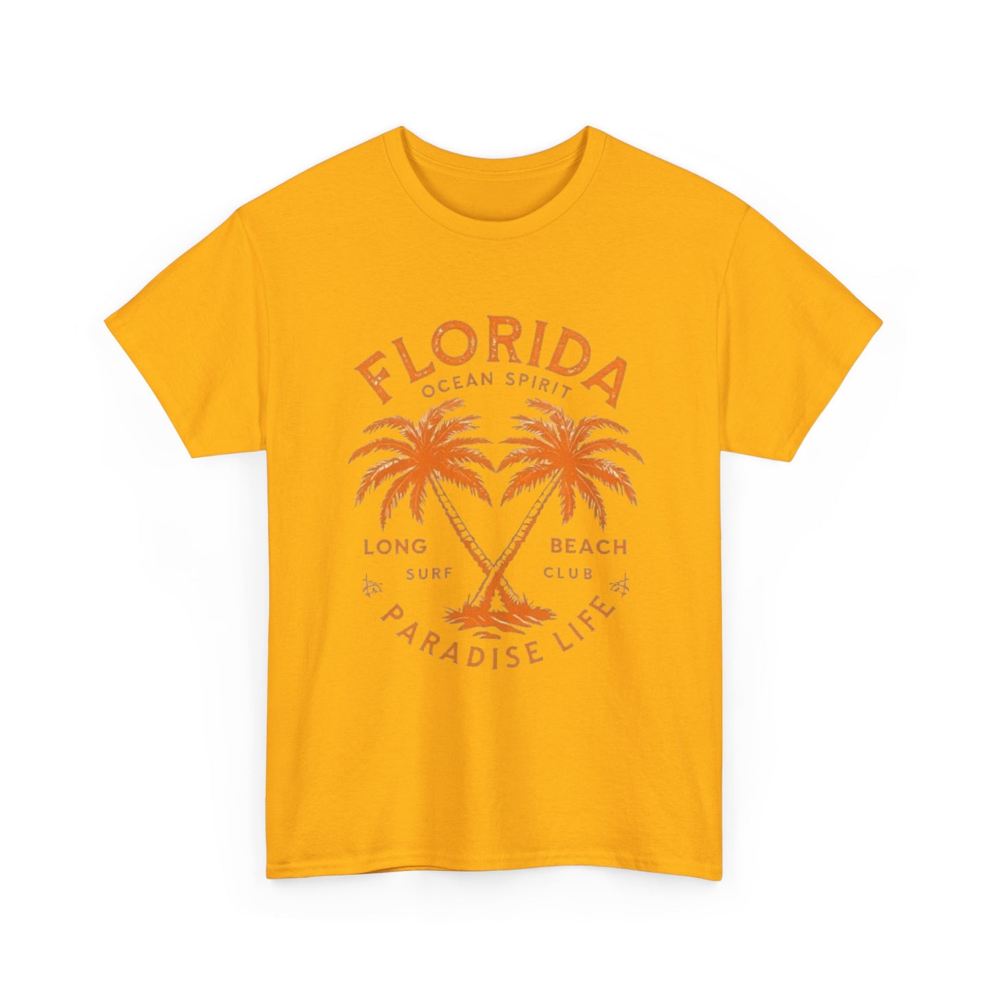 Florida Paradise Live Graphic T Shirt NEW Unisex Heavy Cotton Tee