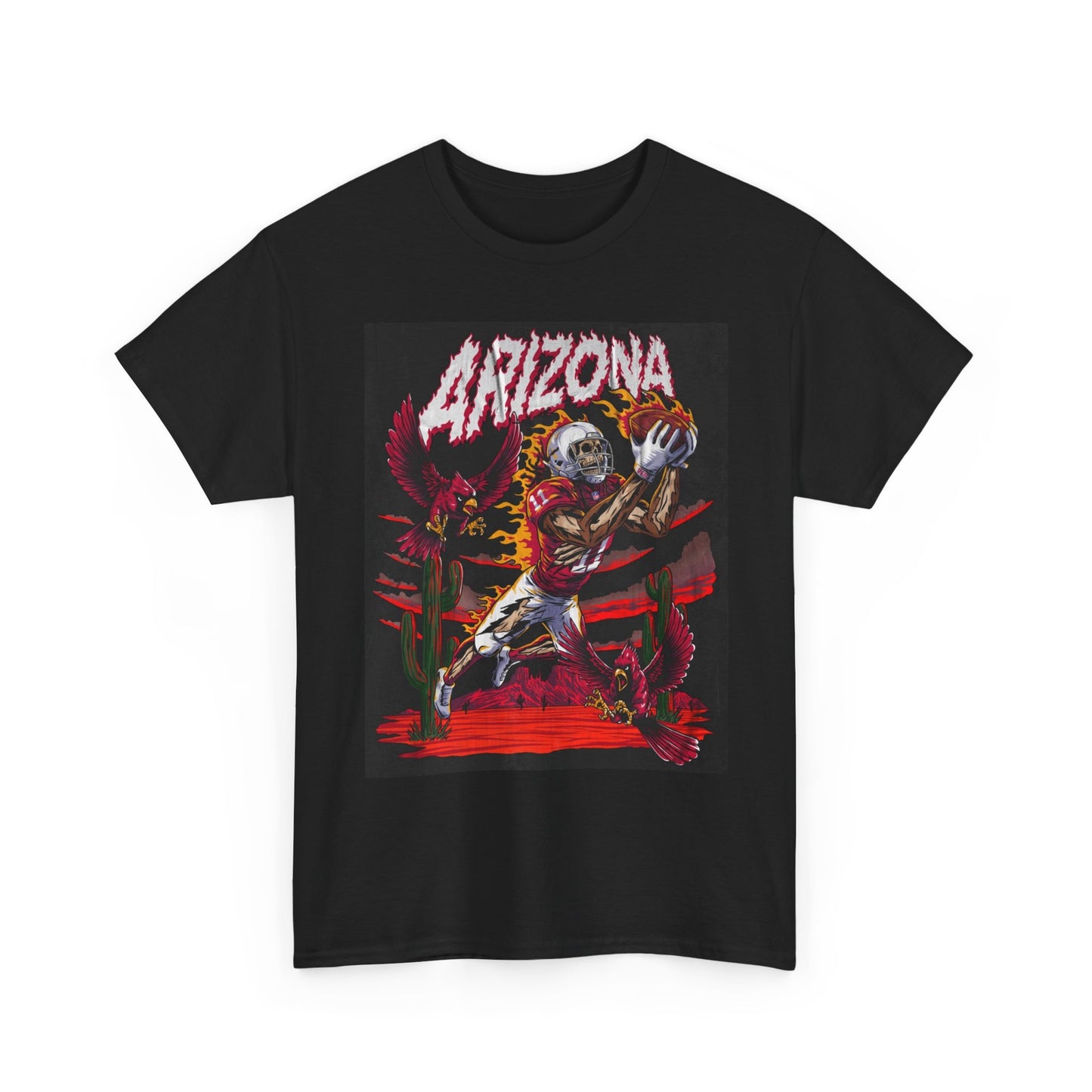 Arizona Cardinals Graphic T Shirt Vintage Unisex Heavy Cotton Tee