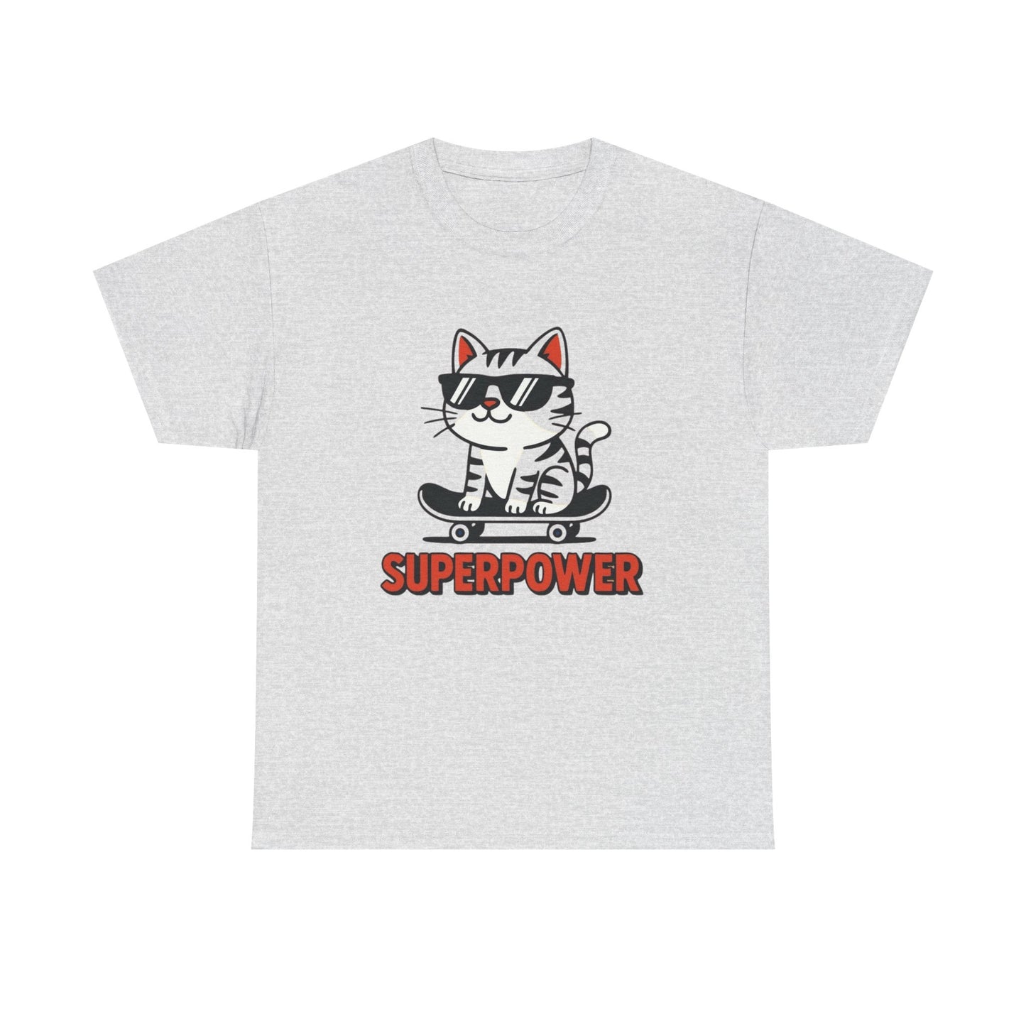 Sure power Funny Cat Graphic T Shirt ADULT NEW