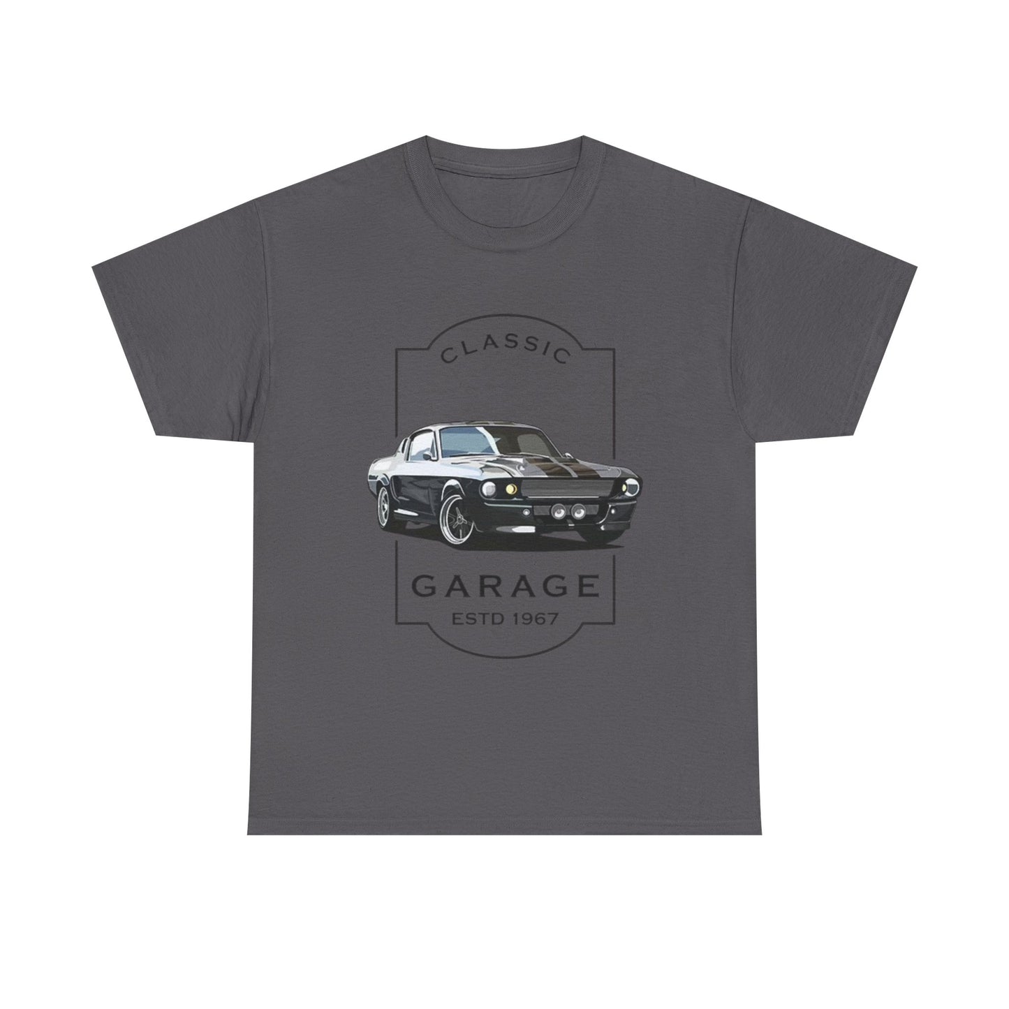 Classic Mustang Fastback T Shirt Retro Muscle Unisex Heavy Cotton Tee