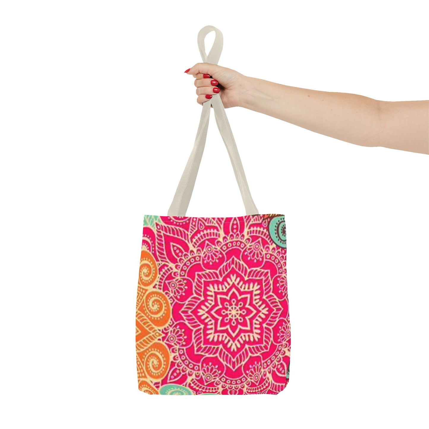 Pink And Orange Design Multi Color BRAND NEW MODERN Tote Bag (AOP)