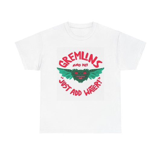 Gremlins Just Add Water Graphic T Shirt Funny Vintage Unisex Heavy Cotton Tee