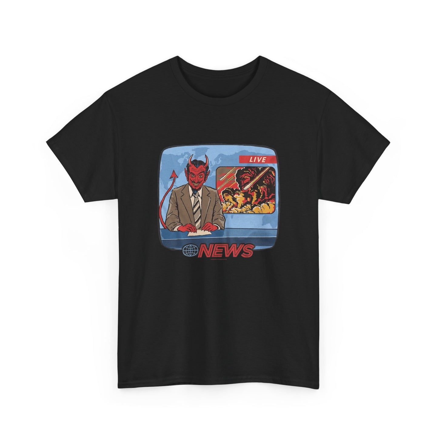 The News Graphic T Shirt ADULT NEW Heavy Cotton Tee