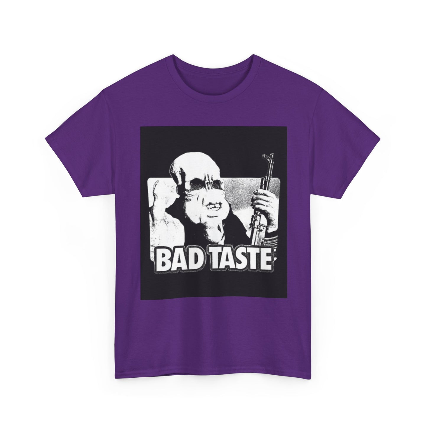 Bad Taste Poster Shirt Retro Graphic Art Unisex Heavy Cotton Tee