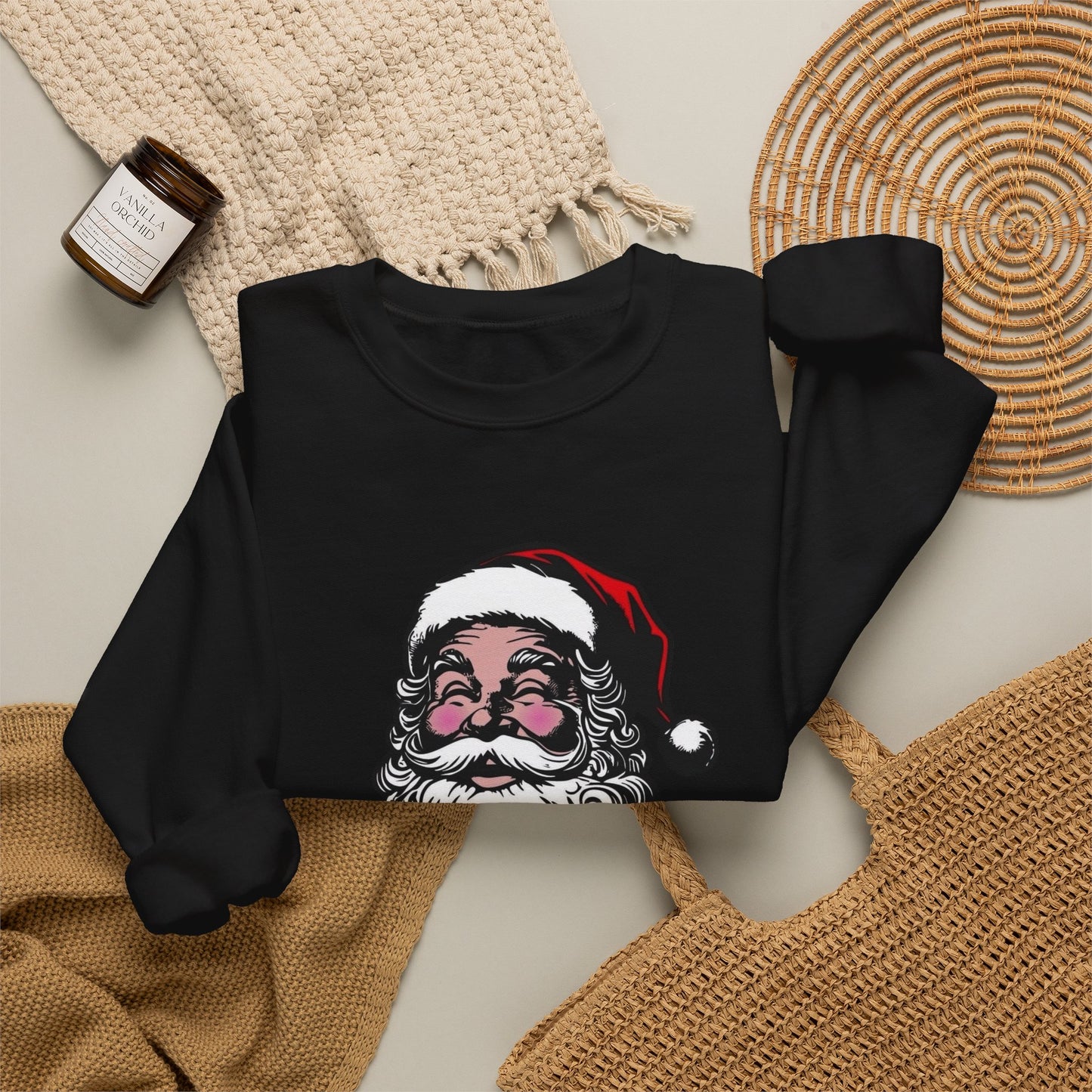 Funny Santa Graphic Sweater NEW Unisex Heavy Blend™ Crewneck Sweatshirt
