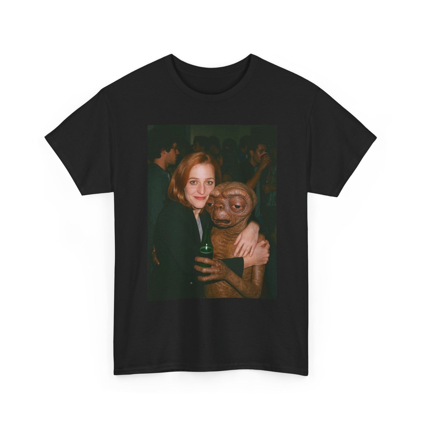 ET And X Files Funny Graphic T Shirt Unisex Heavy Cotton Tee