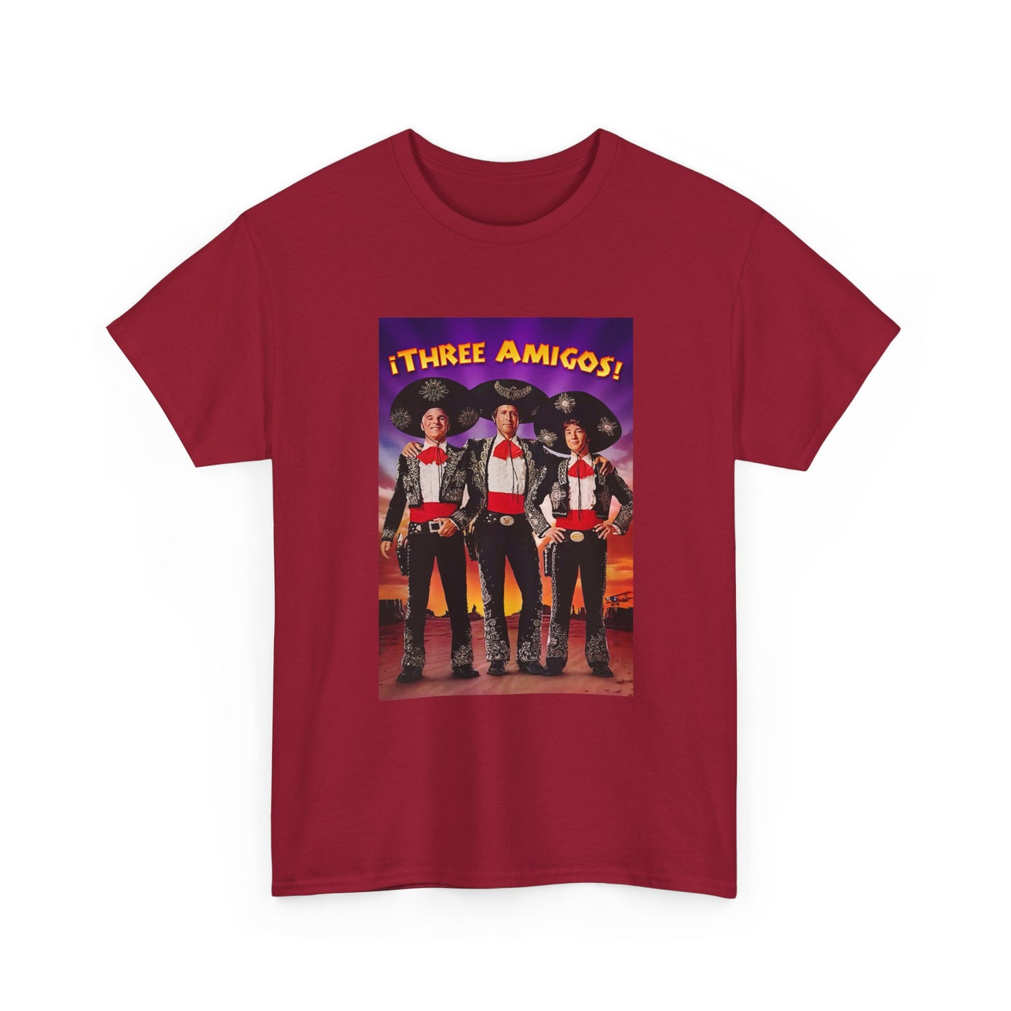 Three Amigos Tshirt Steve Martin Graphic Vintage Comedy Unisex Heavy Cotton Tee