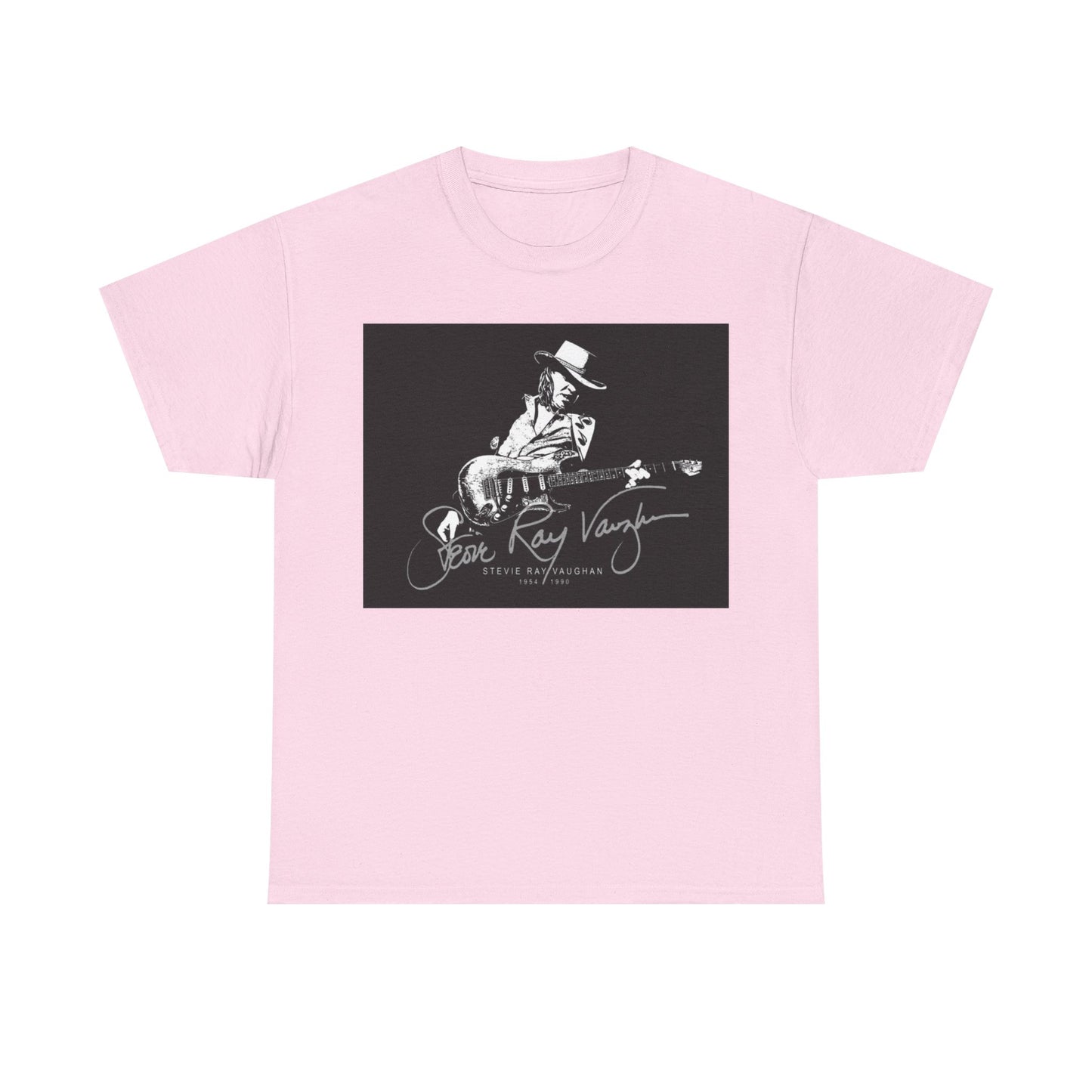 Stevie ray vaughn T-shirt Vintage retro rock album Unisex Heavy Cotton Tee