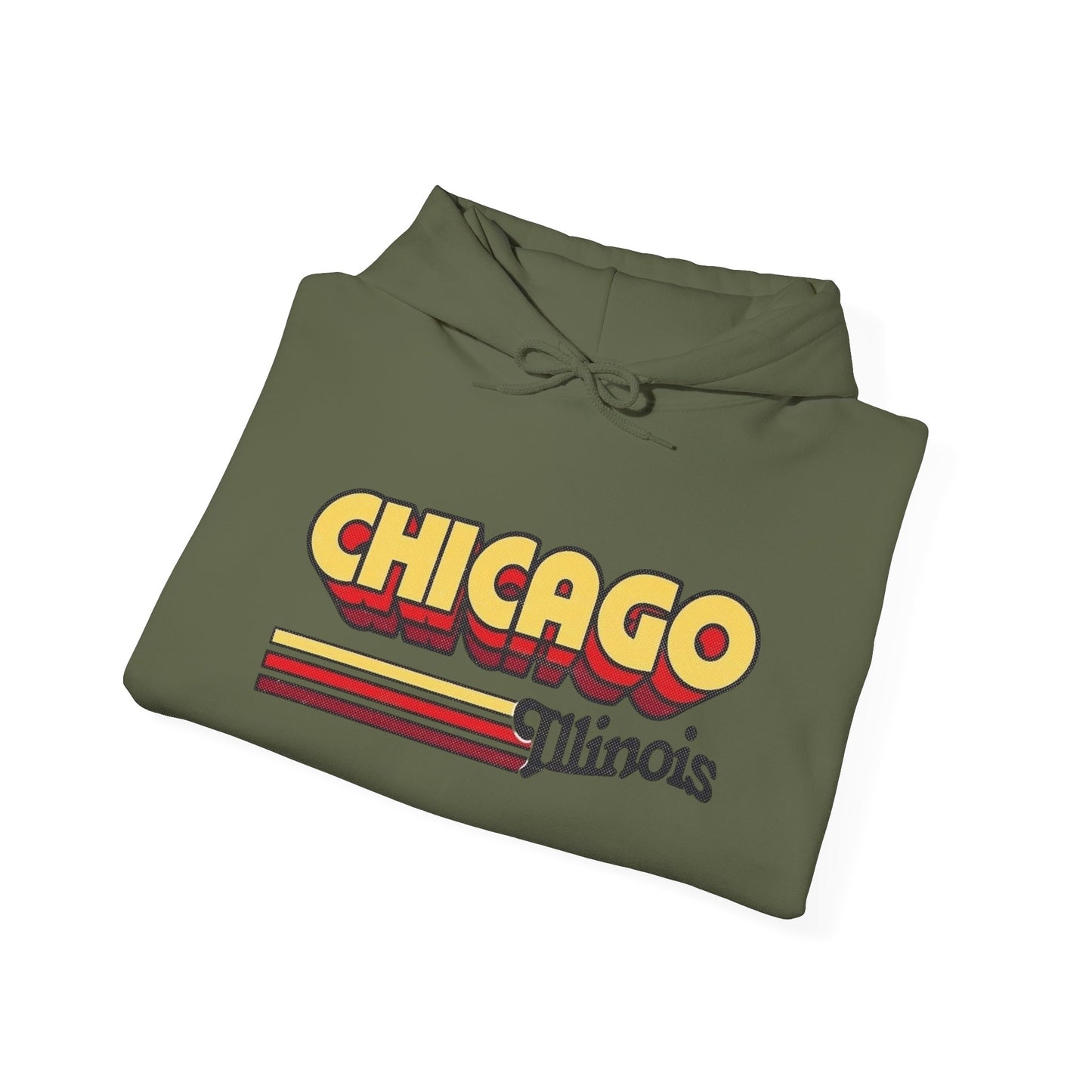 Chicago Illinois Graphic Hoodie Heavy Blend™ NEW Sweatshirt