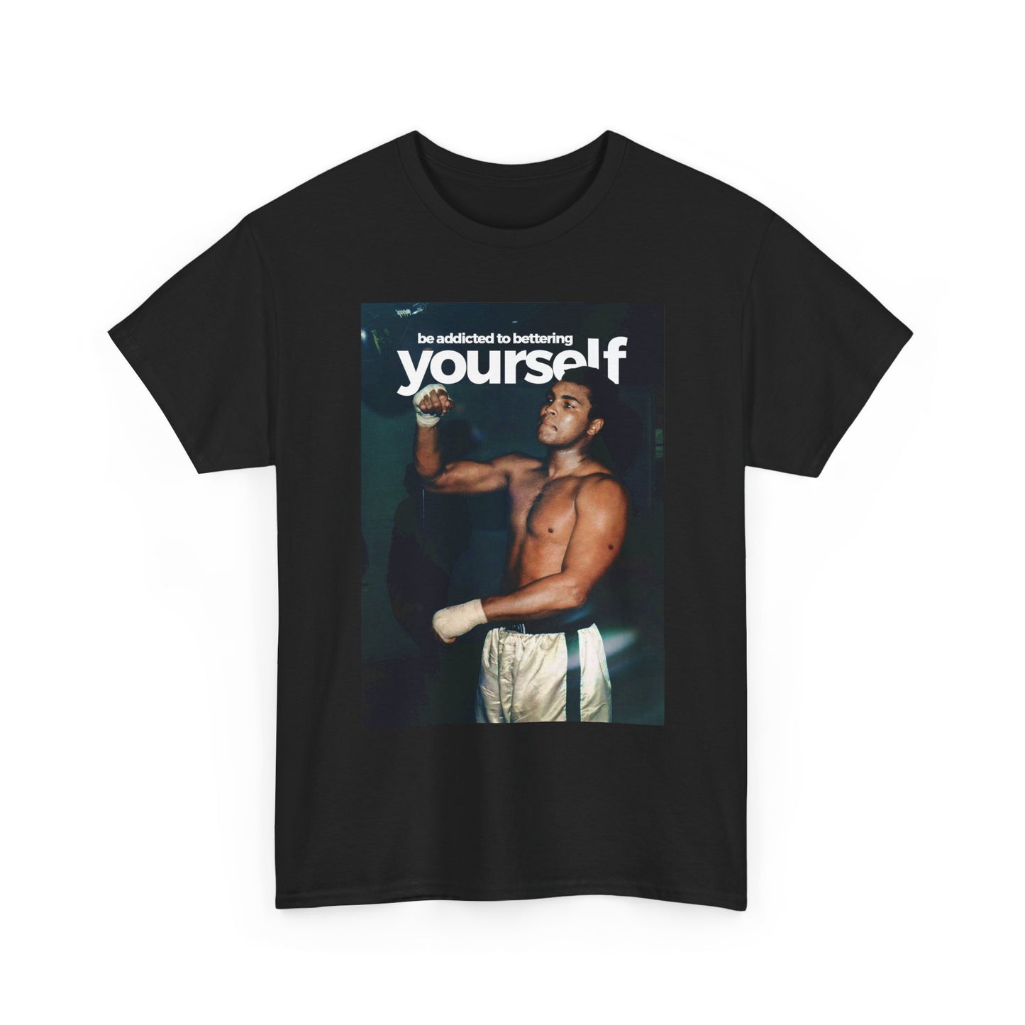 Muhammad Ali GYM Boxing Motivation Graphic T Shirt S-5XL Unisex Heavy Cotton Tee