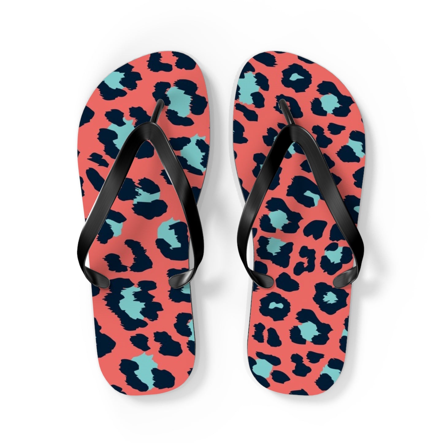Cheetah Multi Color Beach Sandals, Slides for Summer, Flip Flops