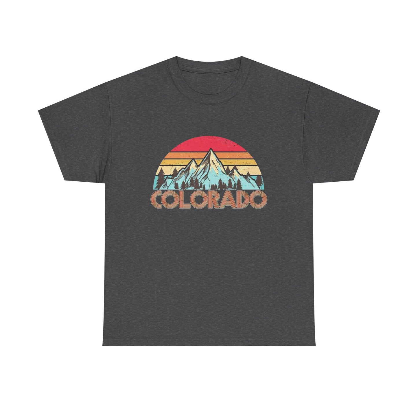 Colorado Retro Mountains Graphic T Shirt NEW Adult Tee