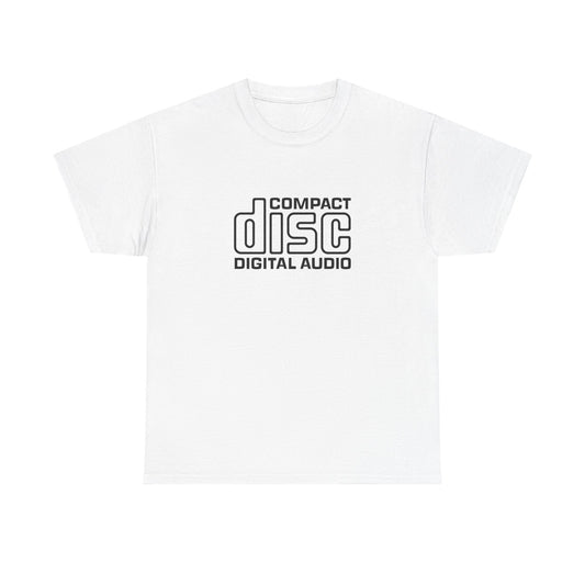 Compact Disc Retro Graphic T Shirt NEW Adult Unisex Heavy Cotton Tee
