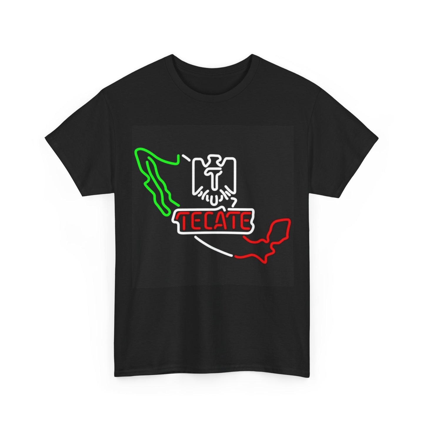 Tecate Mexican Flag Shirt Retro Beer Poster Vintage Unisex Heavy Cotton Tee