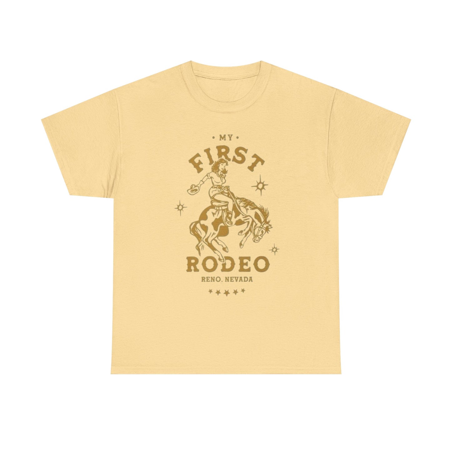 My First Rodeo Graphic T Shirt Unisex Heavy Cotton Tee