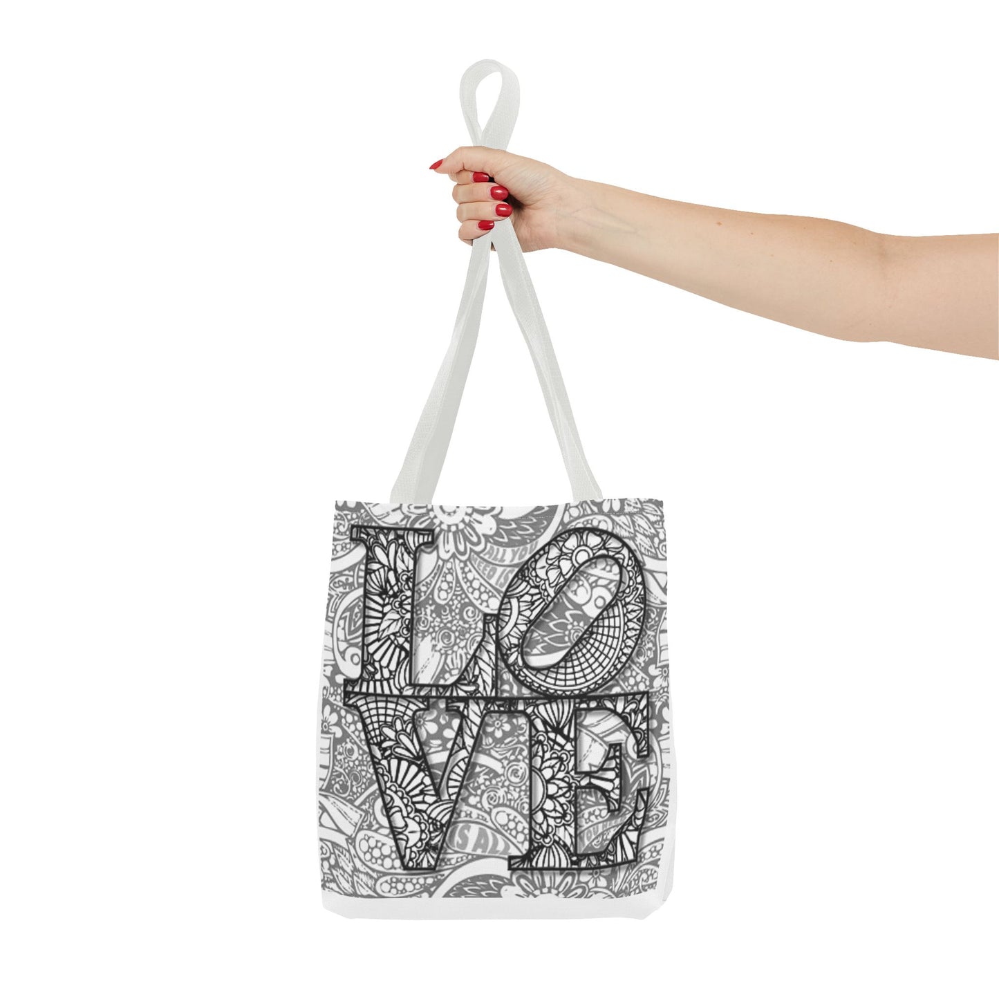 LOVE Multi Color BRAND NEW MODERN Tote Bag (AOP)