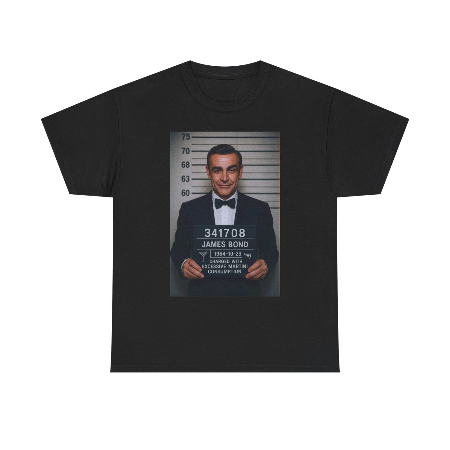 James Bond Funny T Shirt Graphic Unisex Heavy Cotton Tee NEW GIFT
