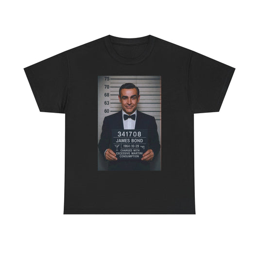 James Bond Funny T Shirt Graphic Unisex Heavy Cotton Tee NEW GIFT