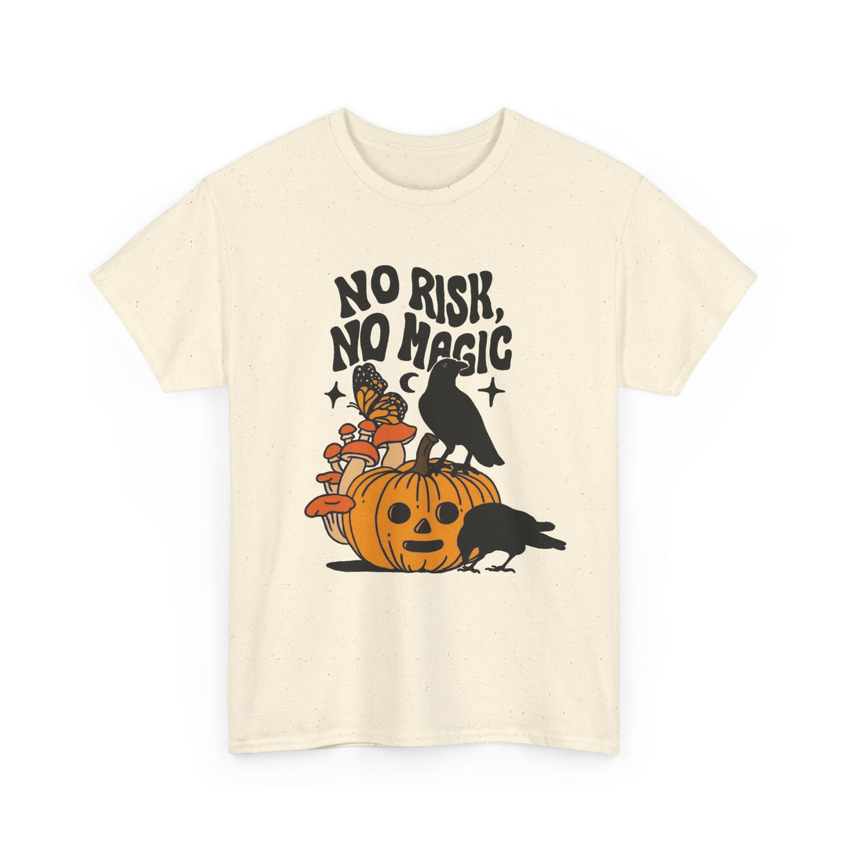 No Risk No Magic Graphic T Shirt Men's Heavy Cotton Tee