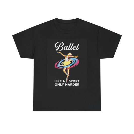 Ballet Graphic T Shirt Retro Dancing Art Performance Unisex Heavy Cotton Tee