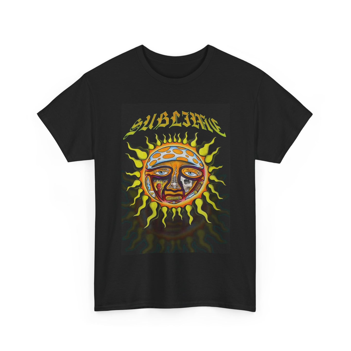 Sublime T-shirt vintage sun 420 graphic retro 90s California Unisex Heavy Cotton