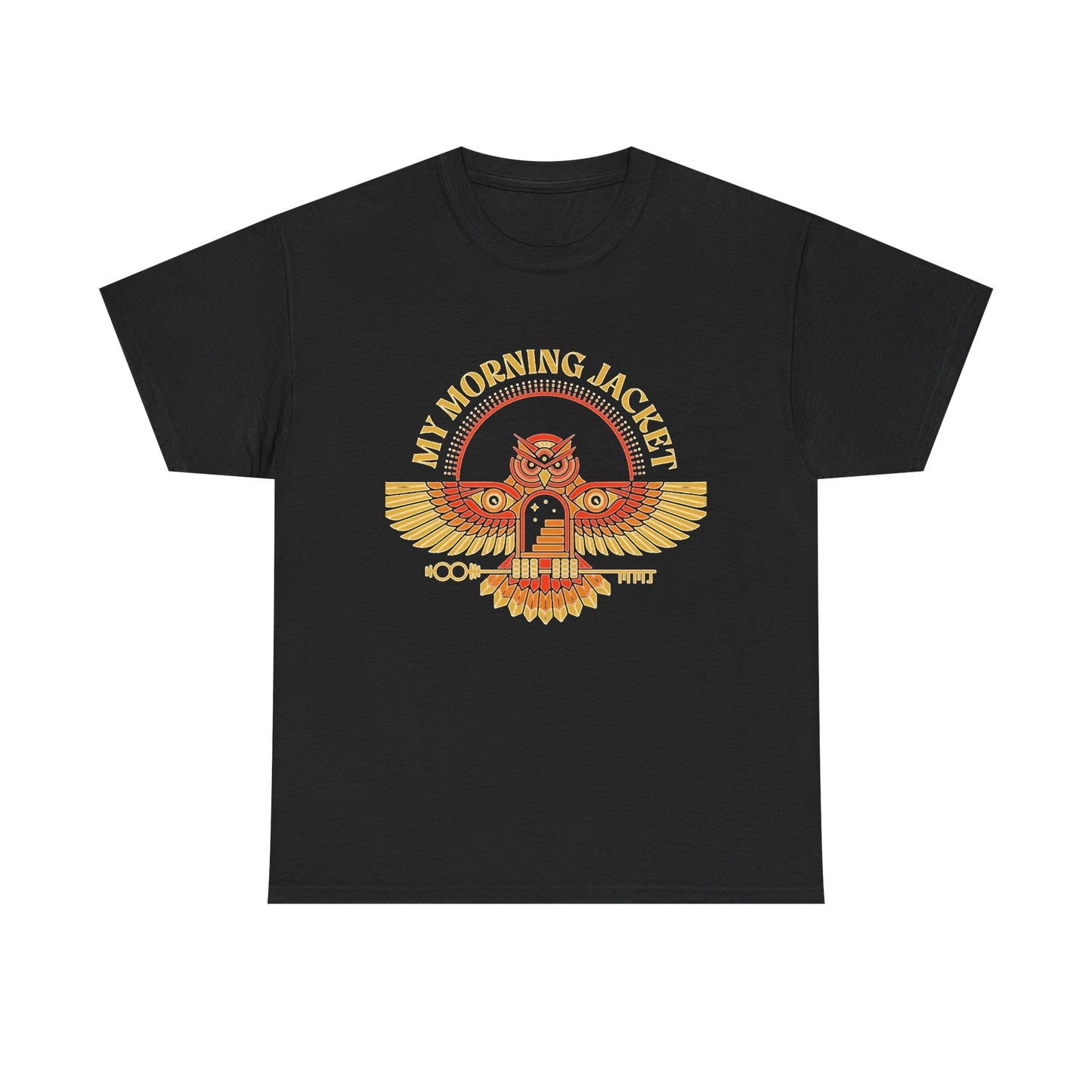My Morning Jacket Tshirt Rock Band Owl Logo Retro Unisex Heavy Cotton Tee