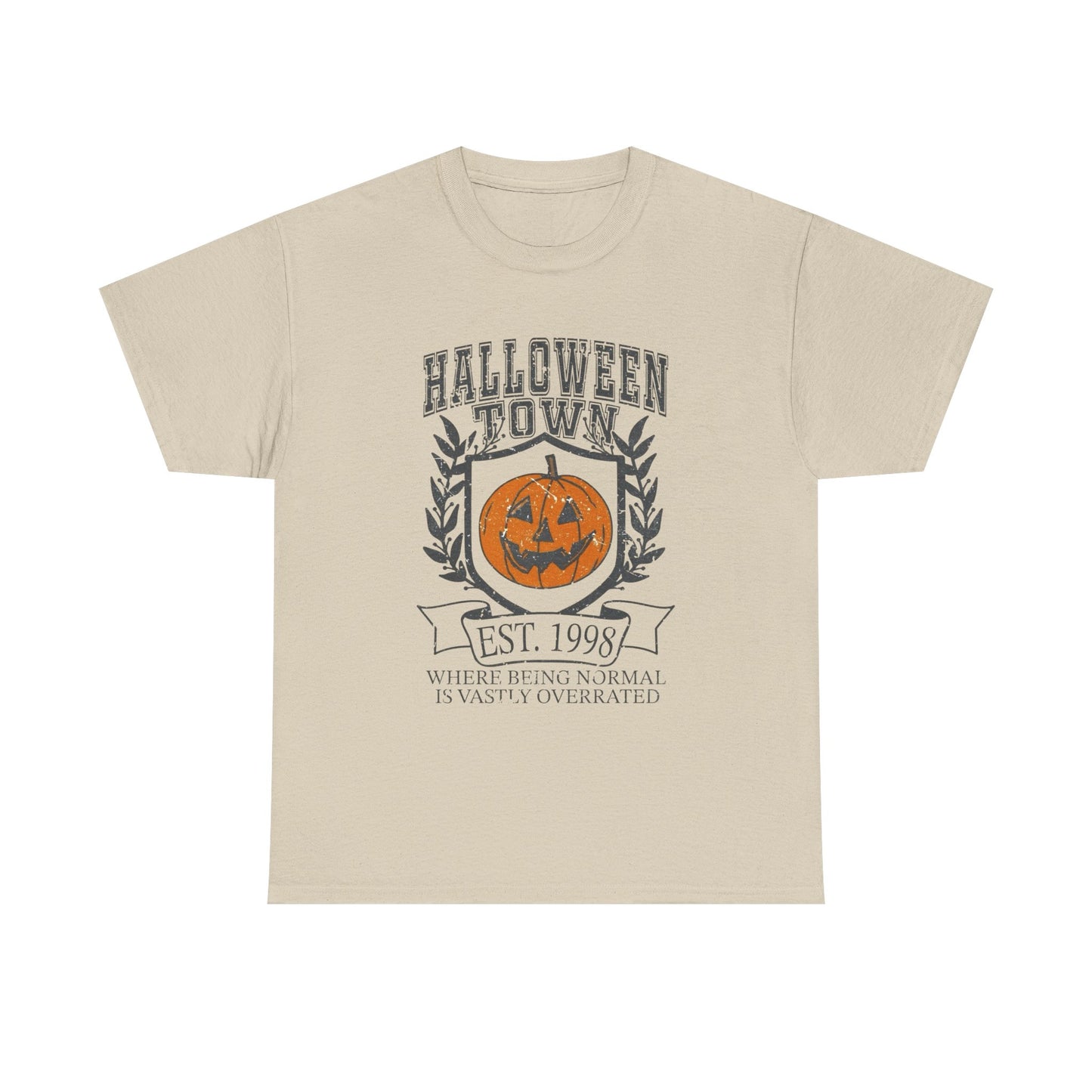 Halloween Town Graphic T Shirt Unisex NEW Heavy Cotton Tee