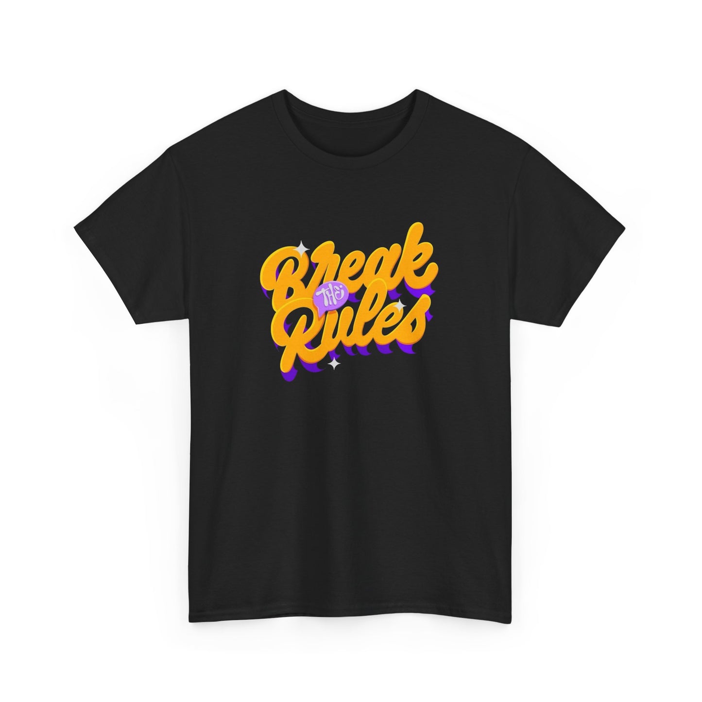 Break The Rules Graphic T-Shirt Brand New Unisex Heavy Cotton Tee