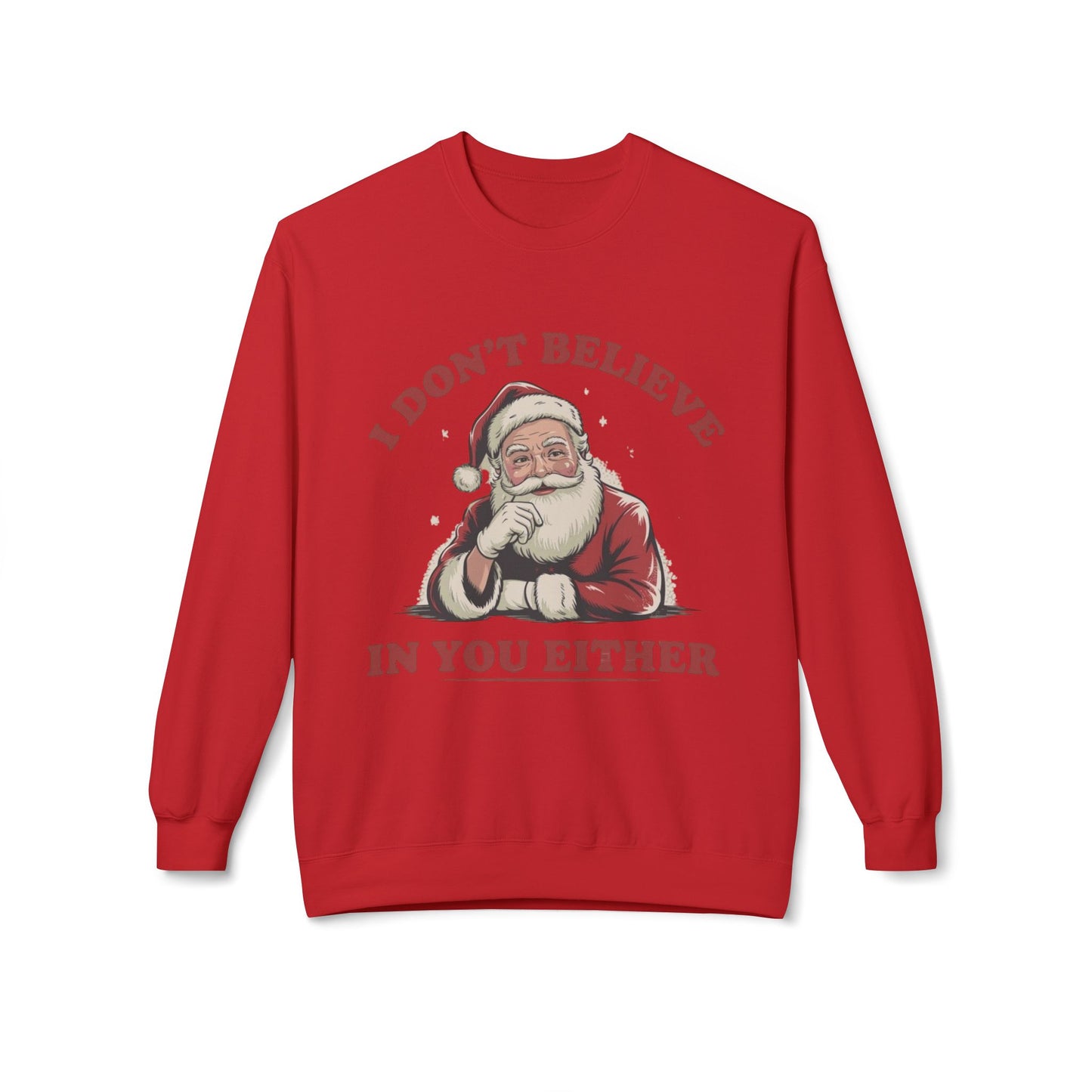 Funny Santa Jokes Sweater NEW Unisex Fleece Crewneck Sweatshirt