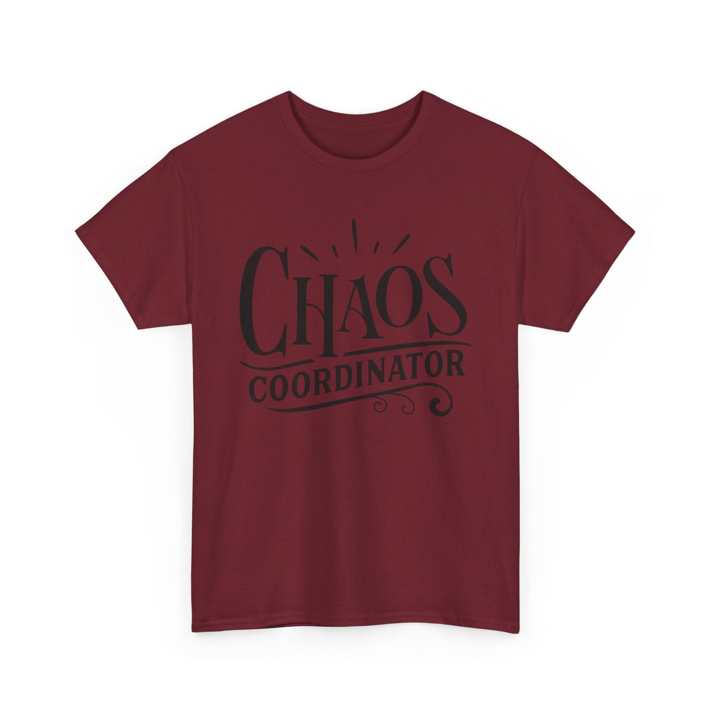 Chaos Coordinator Funny Graphic T Shirt Unisex Heavy Cotton Tee