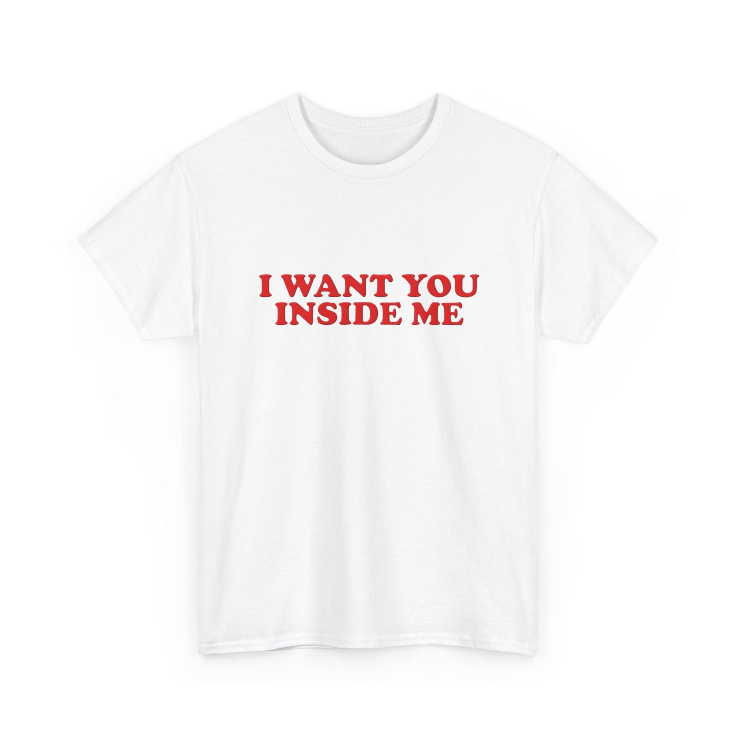I Want You Inside Me Funny Sex Humor Graphic T Shirt NEW Unisex Heavy Cotton Tee