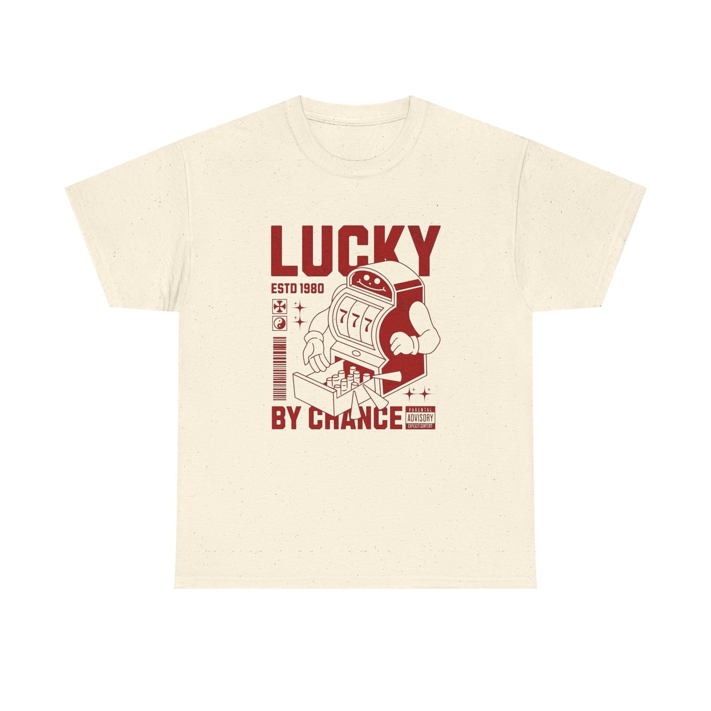 Lucky By Chance Graphic T Shirt Unisex Heavy Cotton Tee