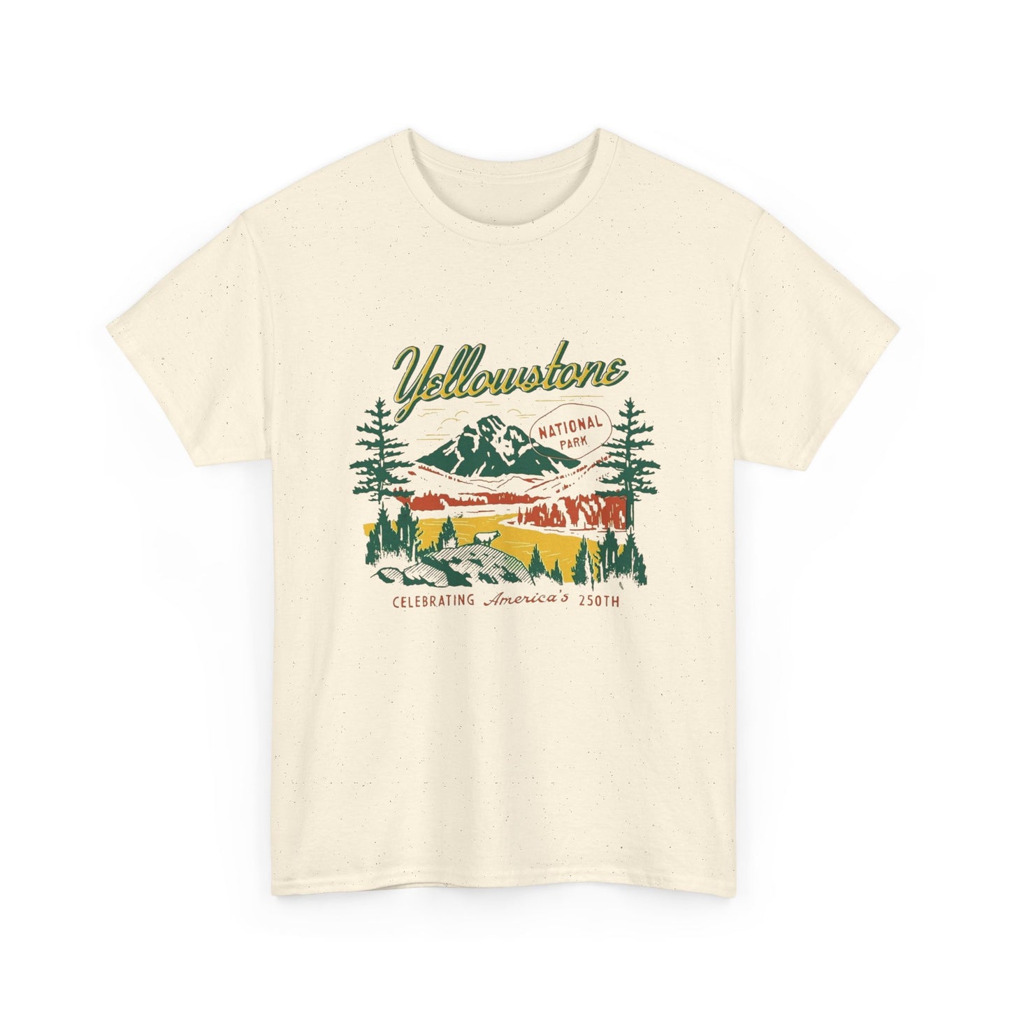 Yellow Stone Retro Graphic T Shirt NEW ADULT Tee