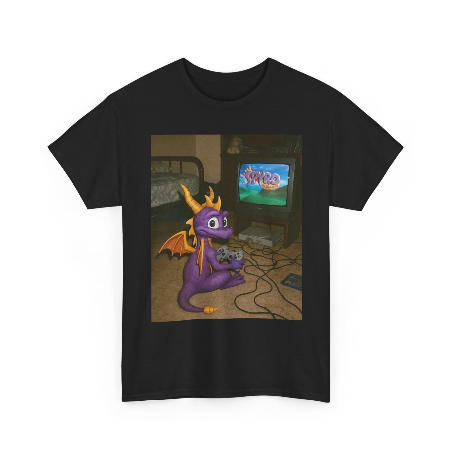 Spyro Graphic T Shirt Vintage Funny Gaming Unisex Heavy Cotton Tee