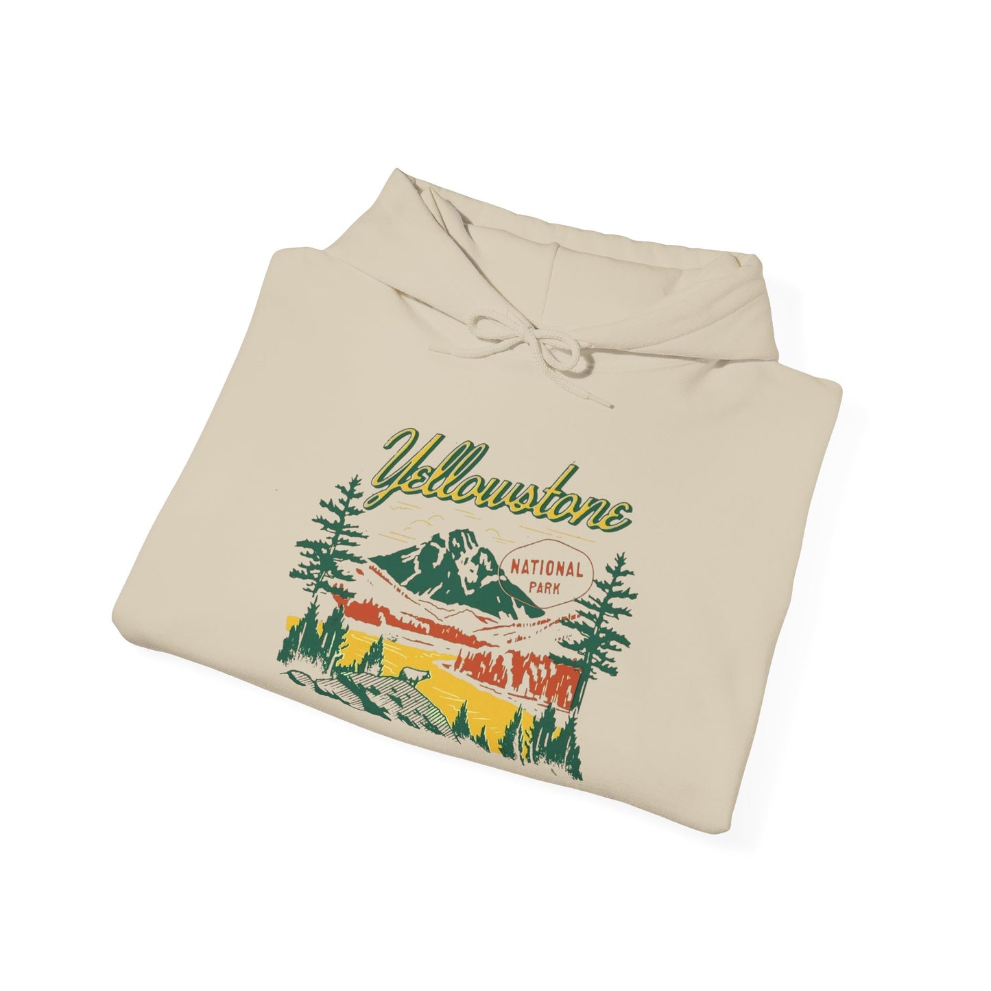 Yellowstone Retro Graphic Hoodie Unisex Heavy Blend™ Hooded Sweatshirt