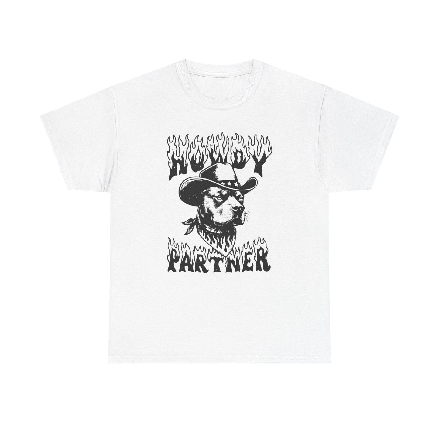 Howdy Partner Pit bull Graphic T Shirt NEW ADULT