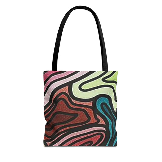 70s Multi Color BRAND NEW MODERN Tote Bag (AOP)