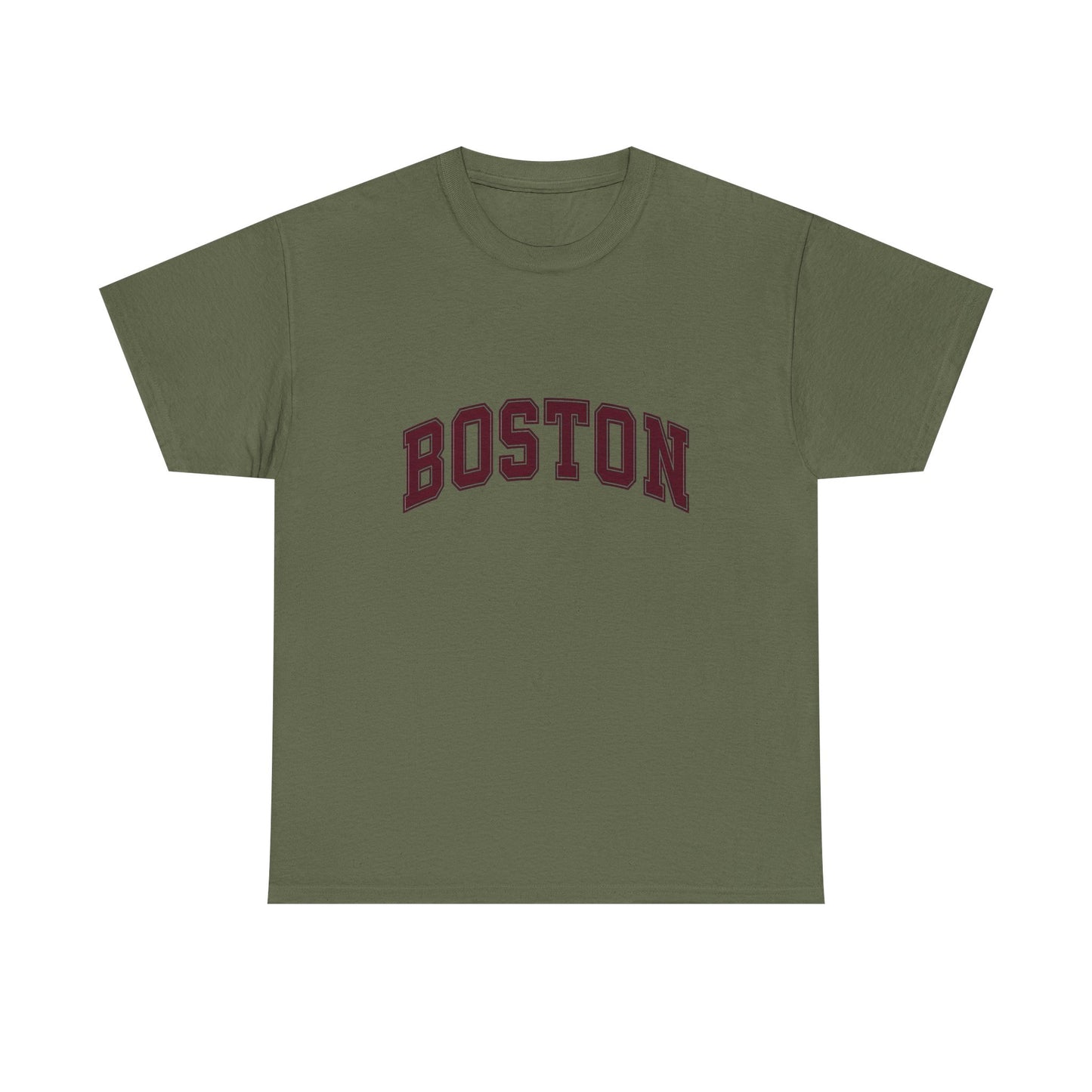 Boston Logo NEW ENGLAND Graphic T Shirt Unisex Heavy Cotton Tee