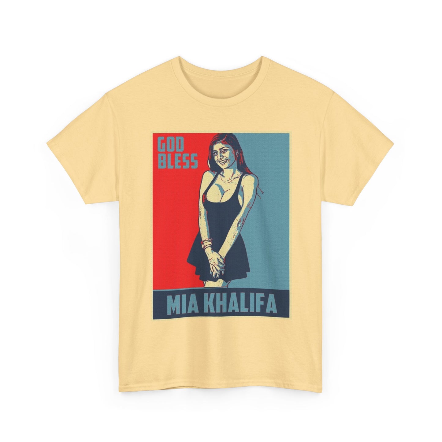 Mia Khalifa Graphic T Shirt Funny model Gift Onlyfans Unisex Heavy Cotton Tee